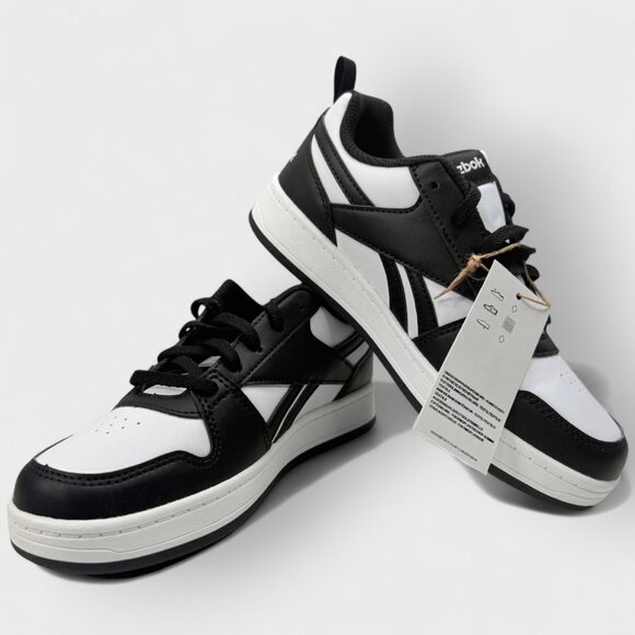 Reebok Boys Royal Prime 2.0 Black White US 2 Big Kids Sneaker New w/ Box - Picture 7 of 13